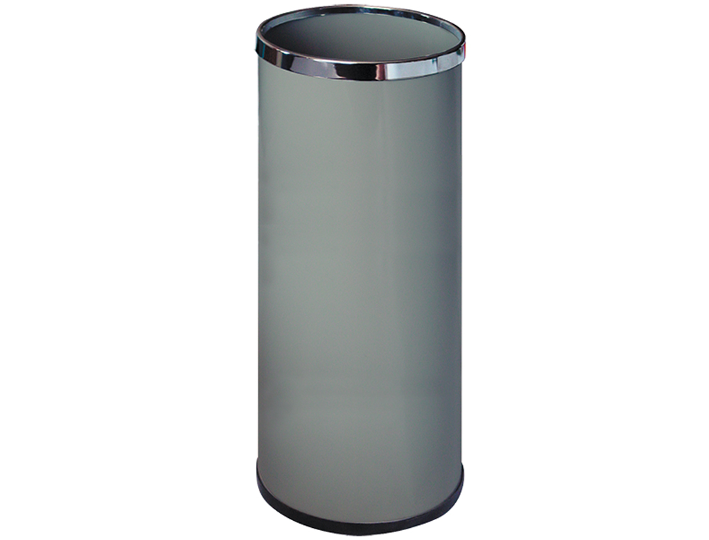 PARAGUERO METALICO 301 GRIS AROS CROMADO 50X21,5 CM