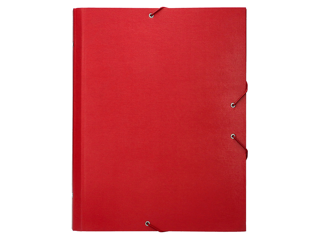 CARPETA CLASIFICADORA LIDERPAPEL 12 DEPARTAMENTOS FOLIO PROLONGADO CARTON FORRADO ROJA