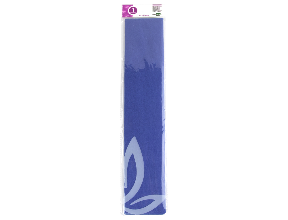 PAPEL CRESPON LIDERPAPEL 50 CM X 2.5M 34G/M2 AZUL MARINO