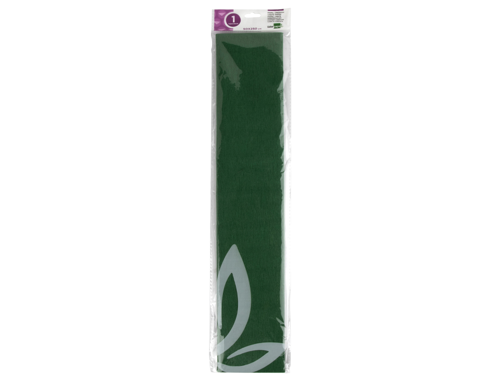 PAPEL CRESPON LIDERPAPEL 50 CM X 2.5M 34G/M2 VERDE OLIVA