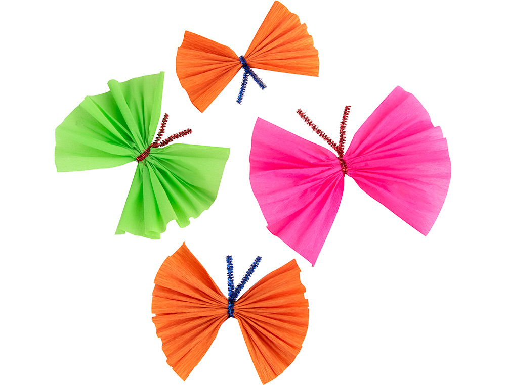 PAPEL CRESPON LIDERPAPEL 50 CM X 2.5M 34G/M2 NARANJA CLARO