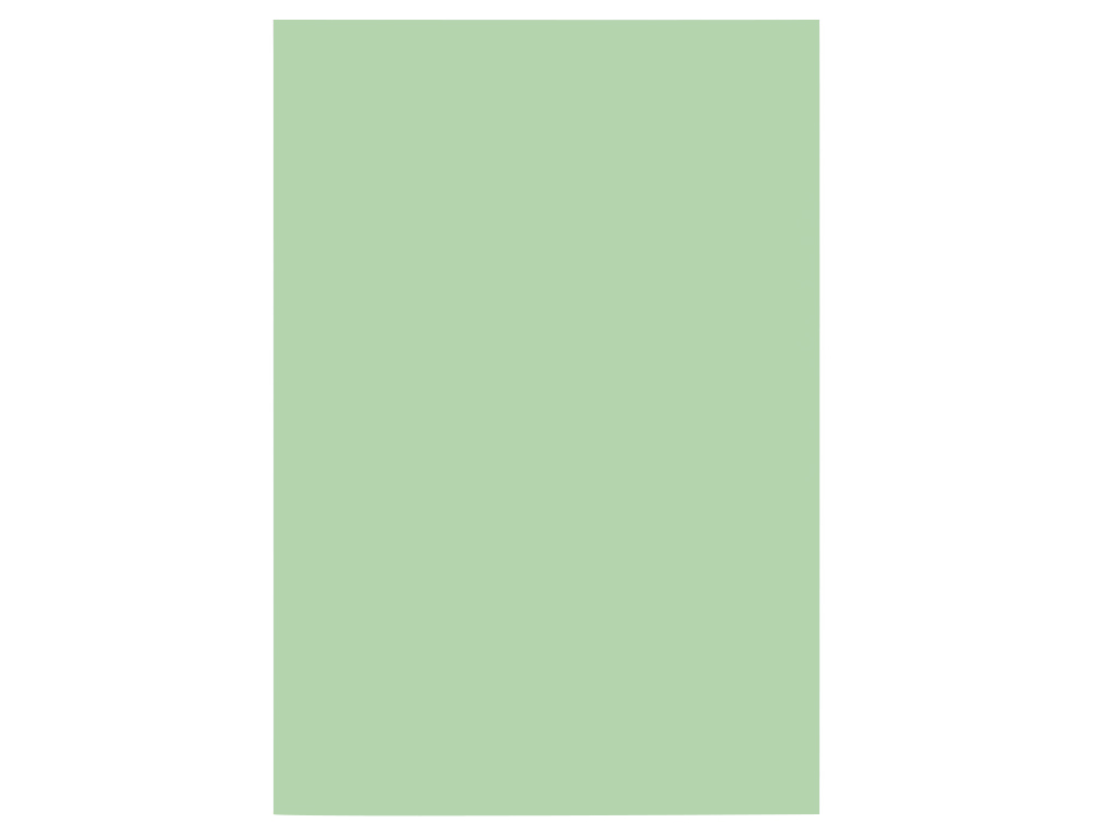 CARTULINA LIDERPAPEL A4 180G/M2 VERDE PAQUETE DE 100 HOJAS