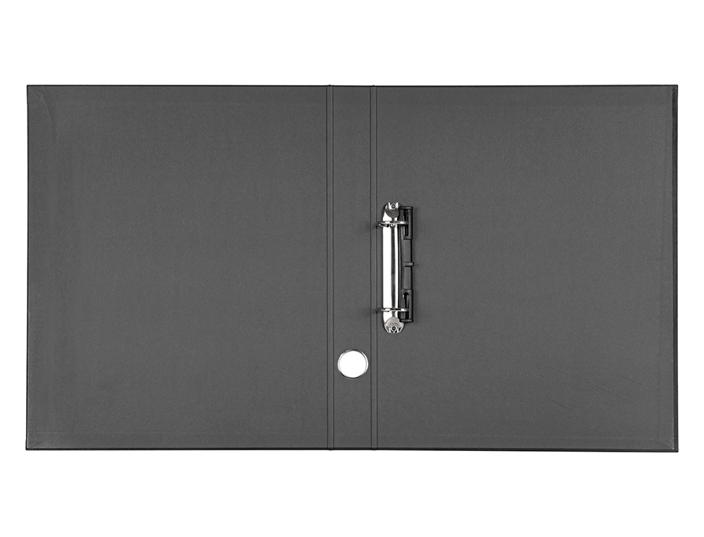 MODULO LIDERPAPEL 4 ARCHIVADORES FOLIO 2 ANILLAS MIXTAS 25MM NEGRO