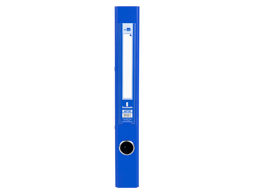 MODULO LIDERPAPEL 4 ARCHIVADORES FOLIO 2 ANILLAS MIXTAS 25MM AZUL