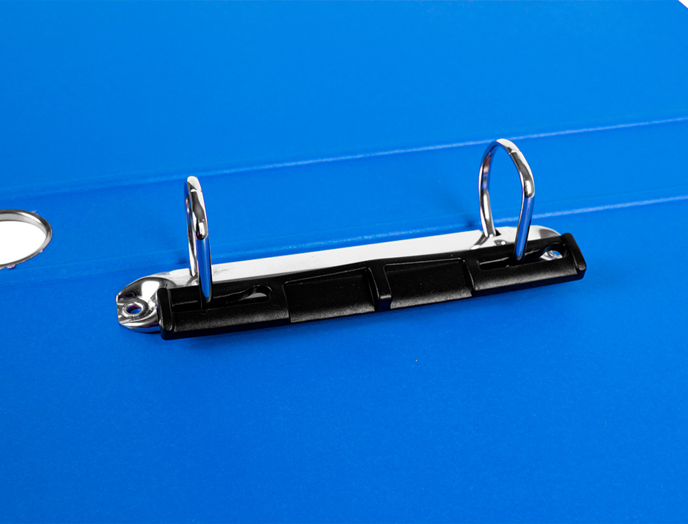 MODULO LIDERPAPEL 4 ARCHIVADORES FOLIO 2 ANILLAS MIXTAS 25MM AZUL