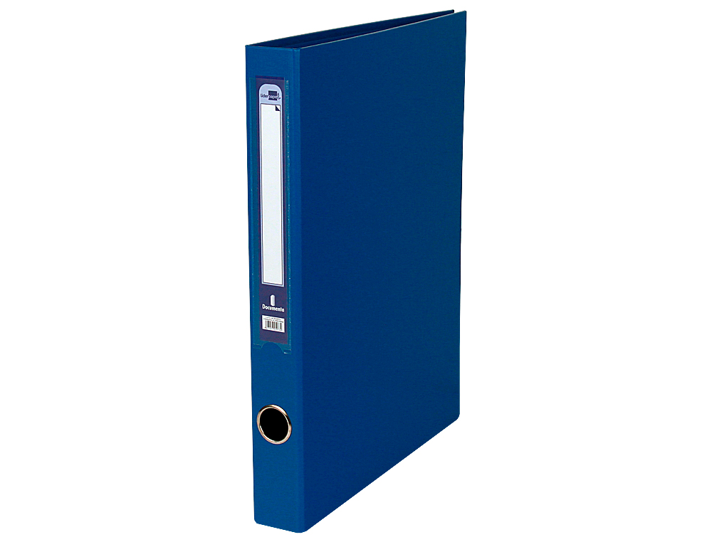 CARPETA DE 2 ANILLAS 25MM MIXT AS LIDERPAPEL FOLIO FORRADO PAPERCOAT CON OLLAO Y TARJETERO COLOR AZUL