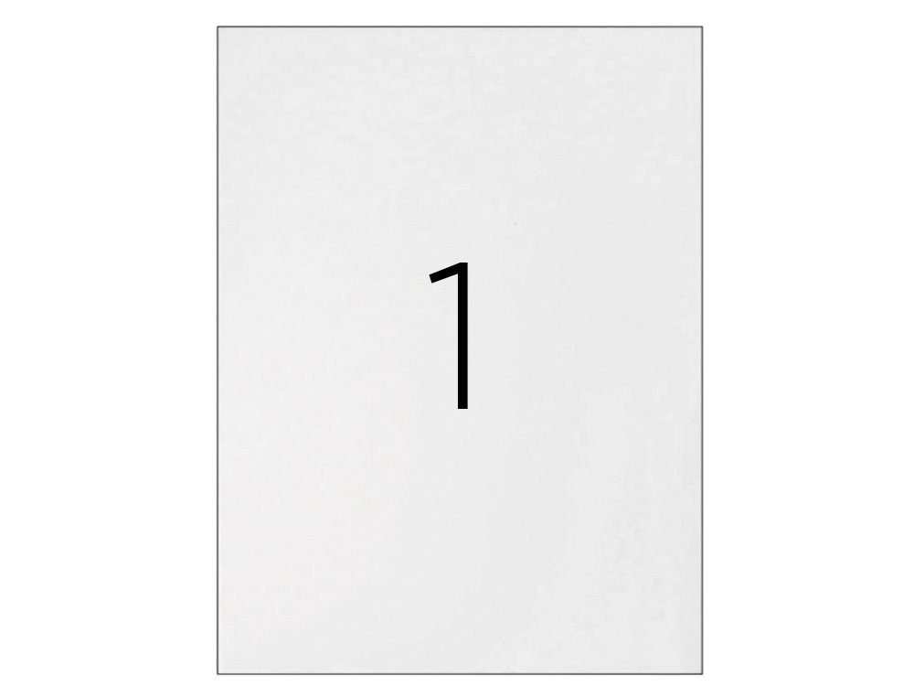 ETIQUETA ADHESIVA Q-CONNECT KF10664 TAMAÑO 210X297 MM FOTOCOPIADORA LASER INK-JET CAJA CON 100 HOJAS DIN A4