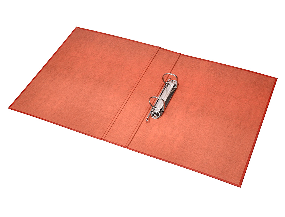 CARPETA DE 2 ANILLAS 40MM MIXTAS LIDERPAPEL FOLIO CARTON CUERO FORRADO COMPRESOR PLASTICO