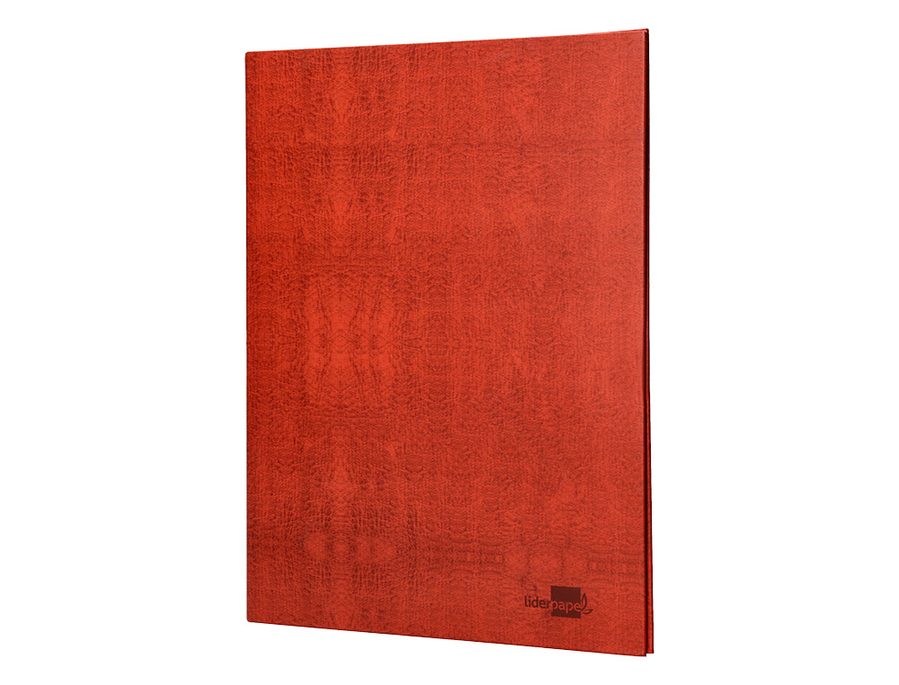 CARPETA DE 2 ANILLAS 40MM MIXTAS LIDERPAPEL FOLIO CARTON CUERO FORRADO COMPRESOR PLASTICO