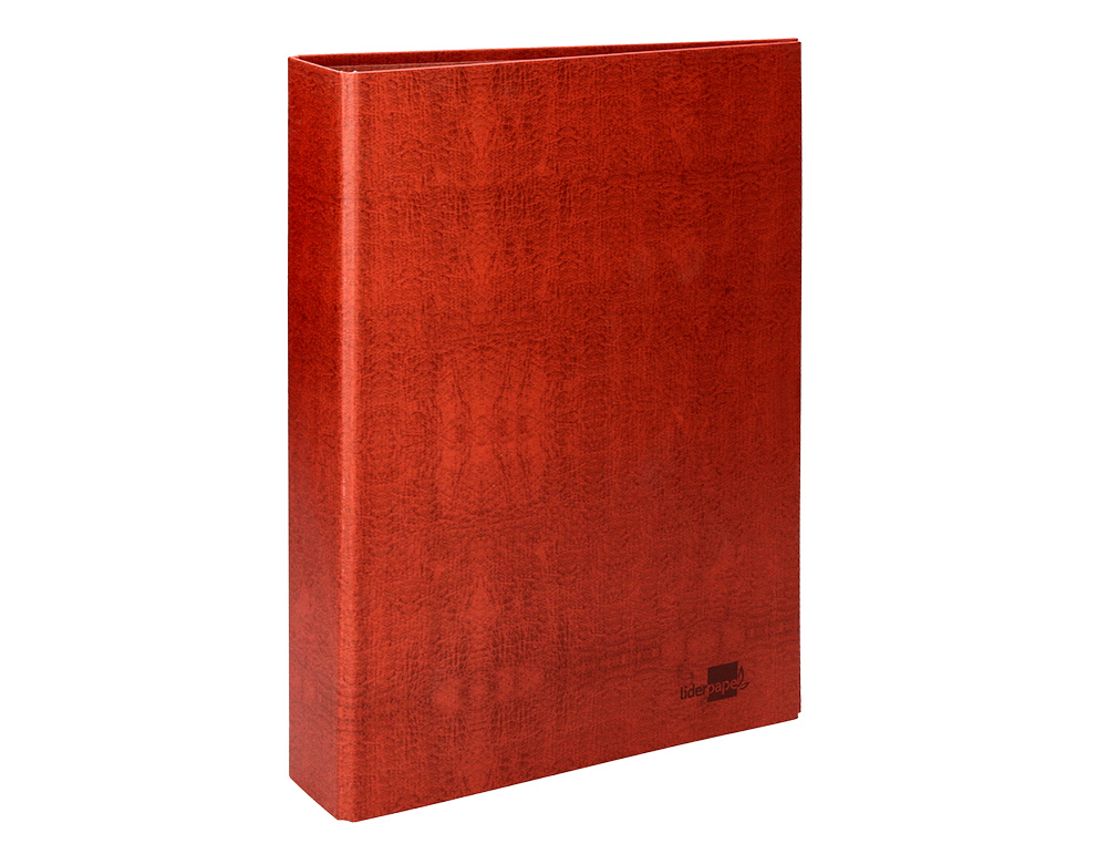 CARPETA DE 2 ANILLAS 40MM MIXTAS LIDERPAPEL FOLIO CARTON CUERO FORRADO COMPRESOR PLASTICO