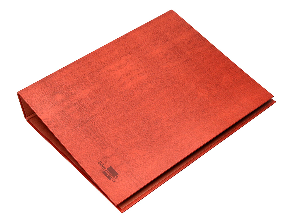 CARPETA DE 2 ANILLAS 40MM MIXTAS LIDERPAPEL FOLIO CARTON CUERO FORRADO COMPRESOR PLASTICO