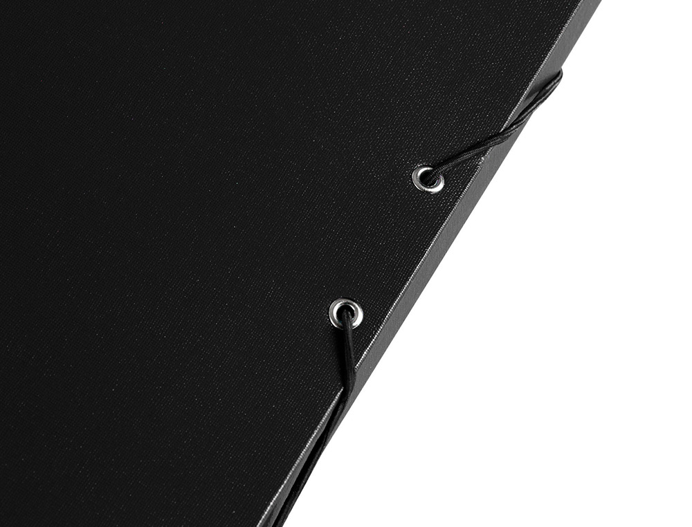 CARPETA PROYECTOS LIDERPAPEL FOLIO LOMO 30MM CARTON FORRADO NEGRA