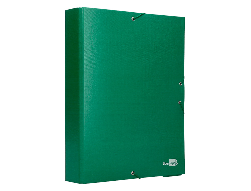 CARPETA PROYECTOS LIDERPAPEL FOLIO LOMO 70MM CARTON FORRADO VERDE