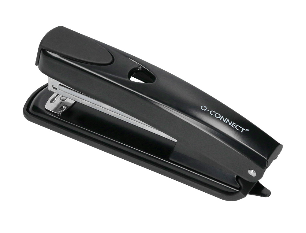 GRAPADORA Q-CONNECT KF01231 METALICA NEGRA CAPACIDAD 20 HOJAS