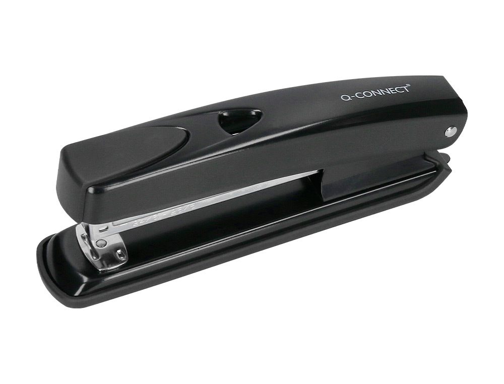 GRAPADORA Q-CONNECT KF01231 METALICA NEGRA CAPACIDAD 20 HOJAS