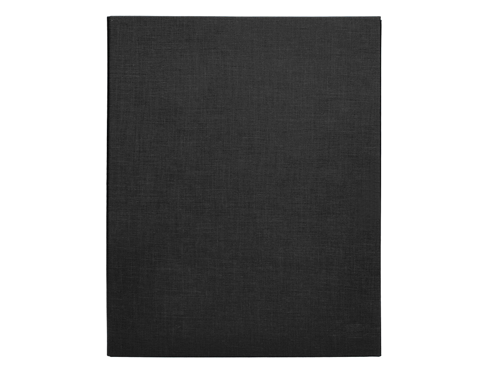 CARPETA DE 4 ANILLAS 40MM MIXTAS LIDERPAPEL FOLIO CARTON FORRADO PAPER COAT NEGRA
