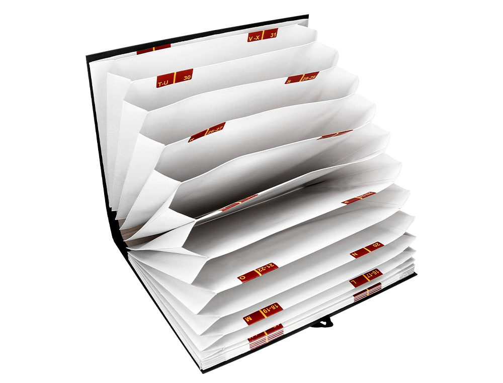 CARPETA FUELLE LIDERPAPEL FOLIO CARTON FORRADO NEGRA