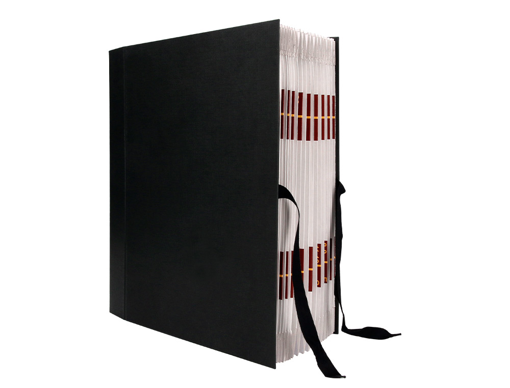 CARPETA FUELLE LIDERPAPEL FOLIO CARTON FORRADO NEGRA