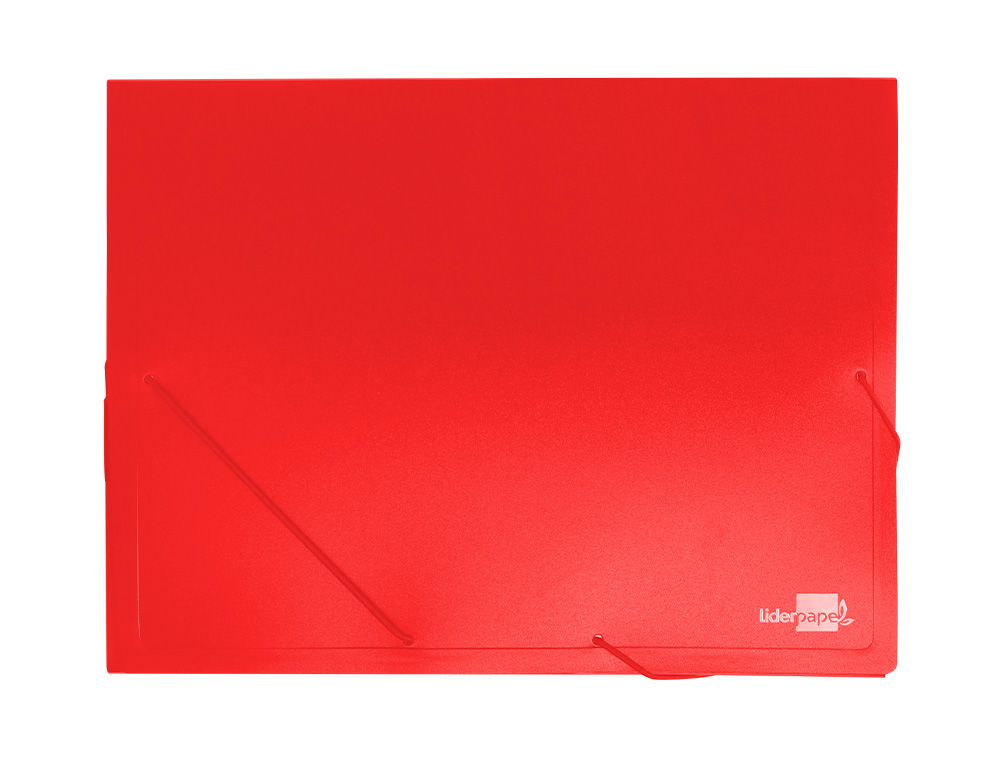CARPETA LIDERPAPEL PORTADOCUMENTOS POLIPROPILENO DIN A4 ROJA LOMO 50 MM