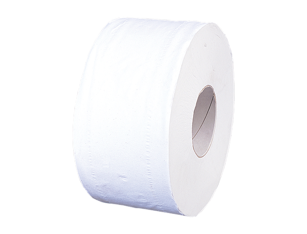 PAPEL HIGIENICO JUMBO 2 CAPAS CELULOSA PURA ROLLO DE 91 MT PARA DISPENSADOR 925