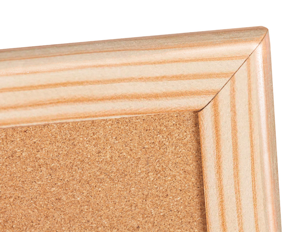 PIZARRA CORCHO Q-CONNECT 120X90 CM MARCO DE MADERA