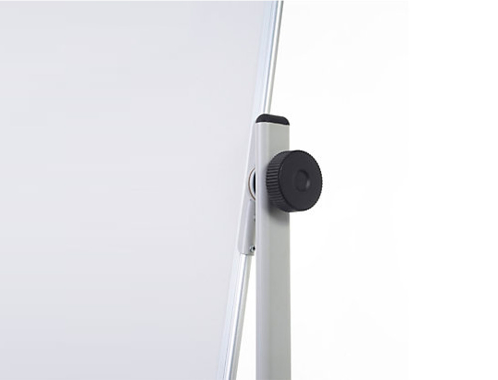 PIZARRA BLANCA Q-CONNECT DOBLE CARA MELAMINA MARCO DE ALUMINIO 120X90 CM GIRATORIA