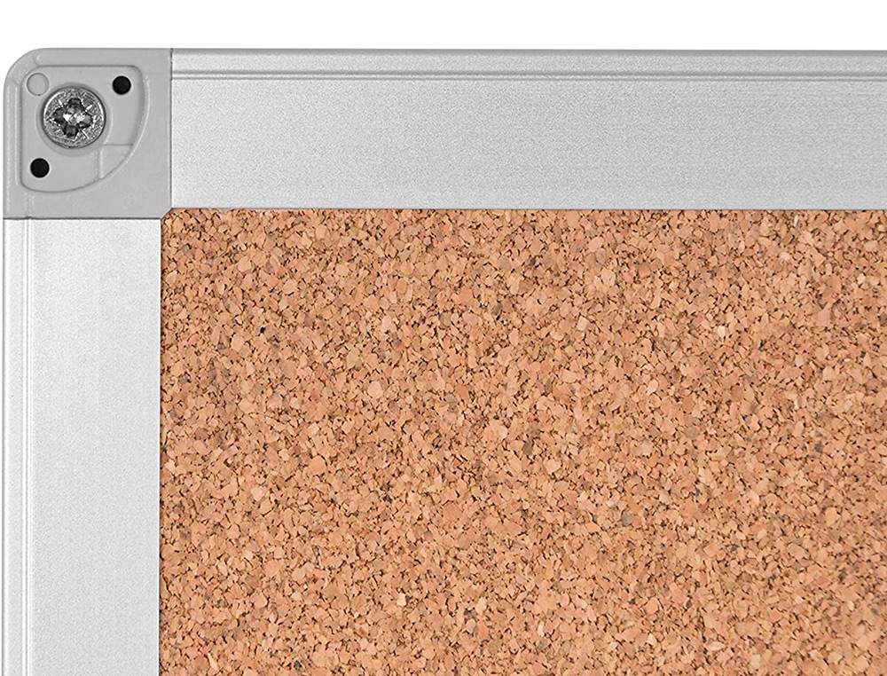 PIZARRA CORCHO Q-CONNECT MARCO DE ALUMINIO 90X60 CM