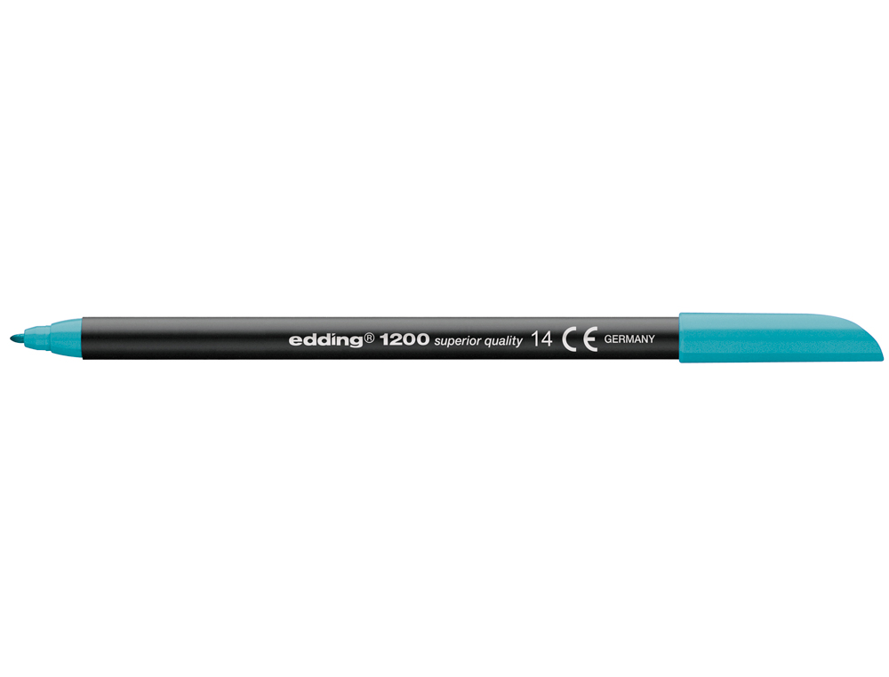 ROTULADOR EDDING PUNTA FIBRA 1200 AZUL TURQUESA N.14 PUNTA REDONDA 0.5 MM