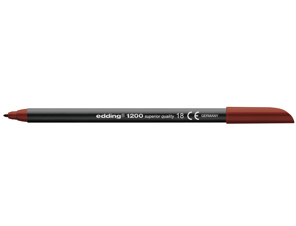 ROTULADOR EDDING PUNTA FIBRA 1200 MARRON OSCURO N. 18 PUNTA REDONDA 0.5 MM