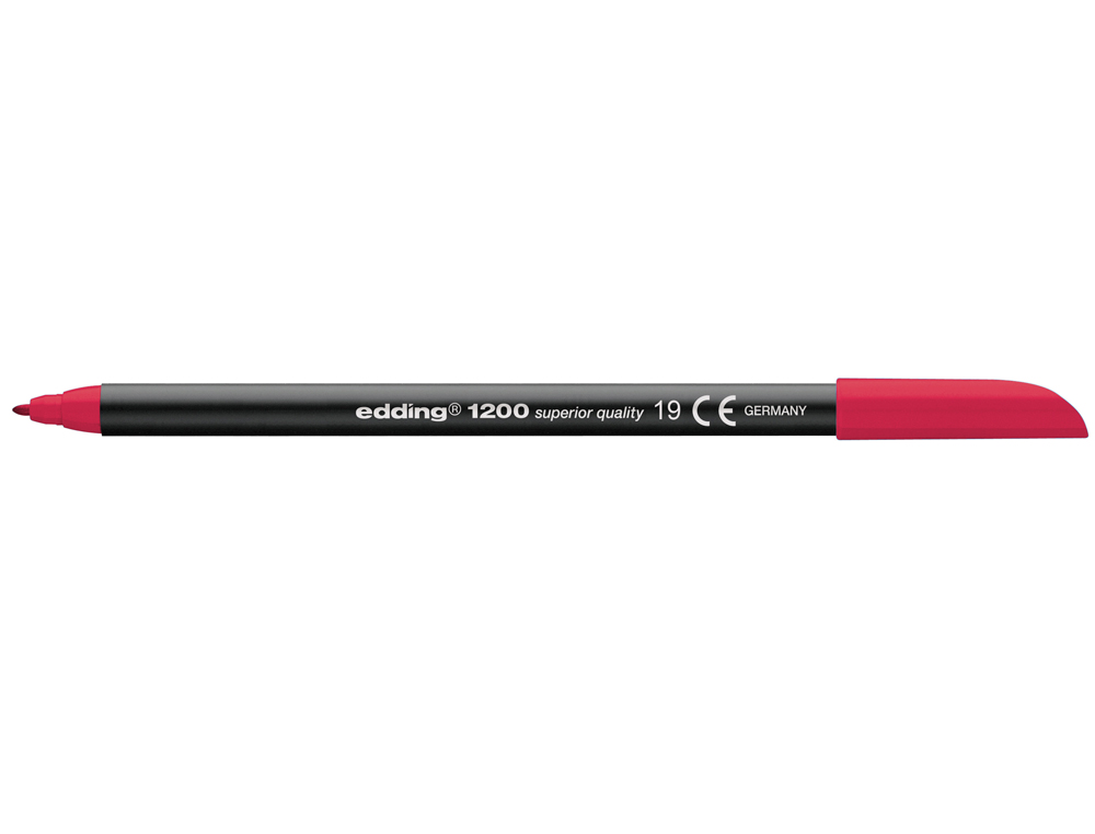 ROTULADOR EDDING PUNTA FIBRA 1200 CARMIN N. 19 PUNTA REDONDA 0.5 MM