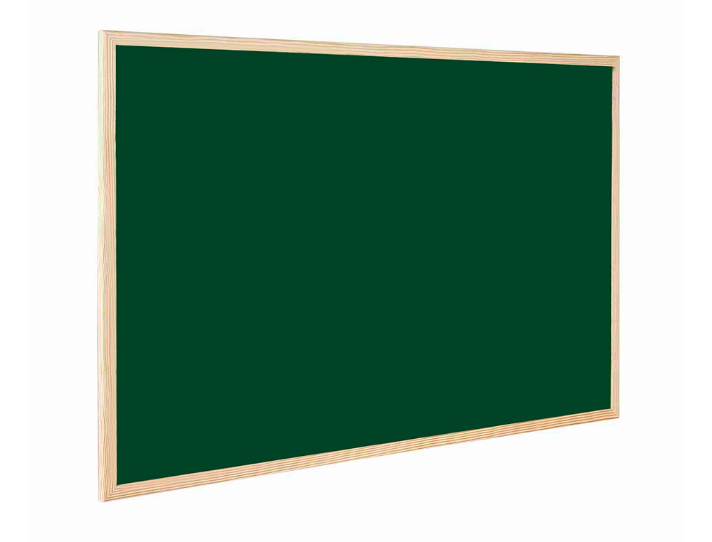 PIZARRA VERDE Q-CONNECT MARCO DE MADERA 120X90 CM SIN REPISA