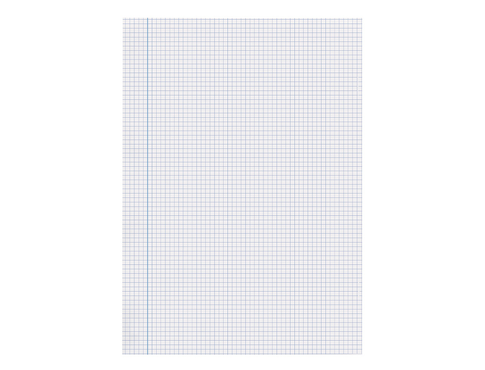 PAPEL LIDERPAPEL A4 80G/M2 SIN TALADROS CUADRO 4 MM PAQUETE DE 100 HOJAS
