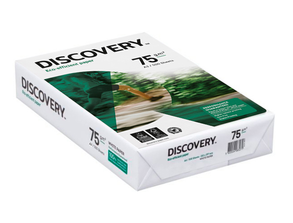 PAPEL FOTOCOPIADORA DISCOVERY DIN A3 75 GRAMOS PAPEL MULTIUSO INK-JET Y LASERPAQUETE DE 500 HOJAS