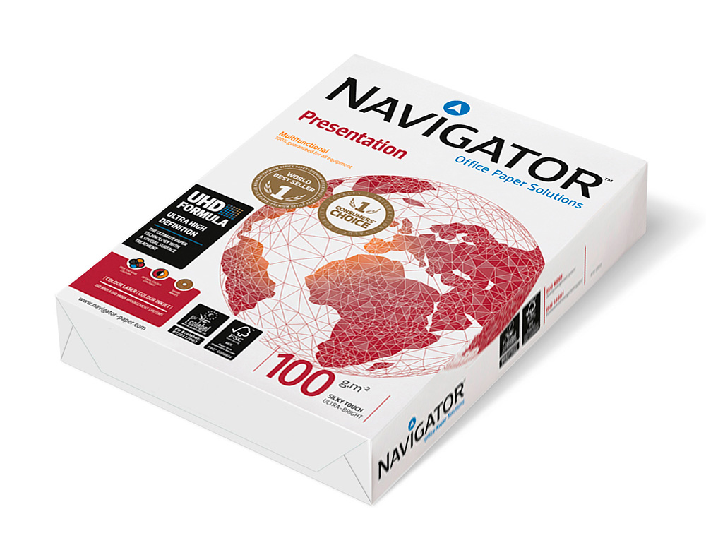 PAPEL FOTOCOPIADORA NAVIGATOR DIN A4 100 GRAMOS PAPEL MULTIUSO INK-JET Y LASER PAQUETE DE 500 HOJAS