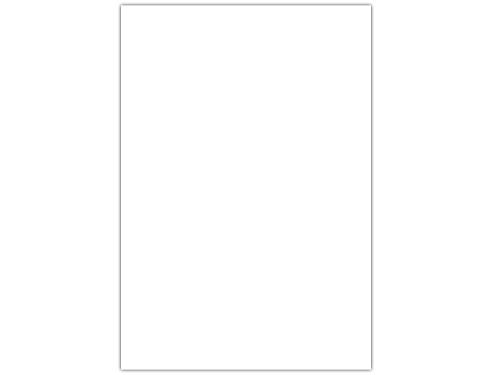 CARTULINA LIDERPAPEL 50X65 CM 180G/M2 BLANCO