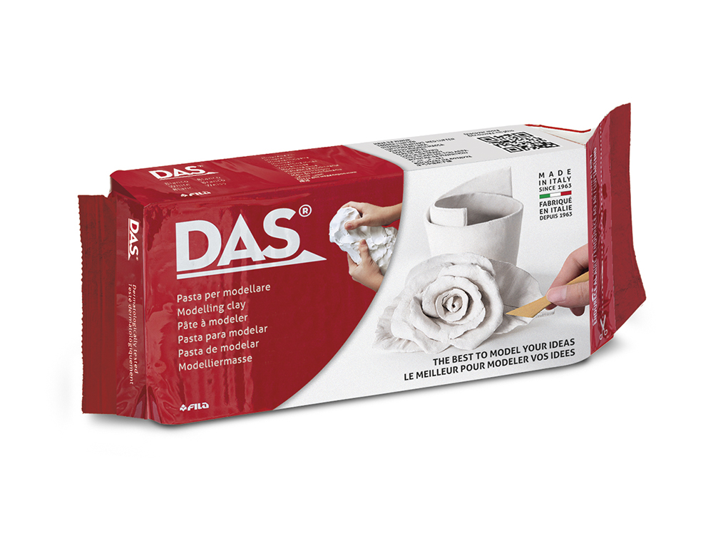 PASTA DAS BLANCA PARA MODELAR SECA SIN COCCION 500 GR