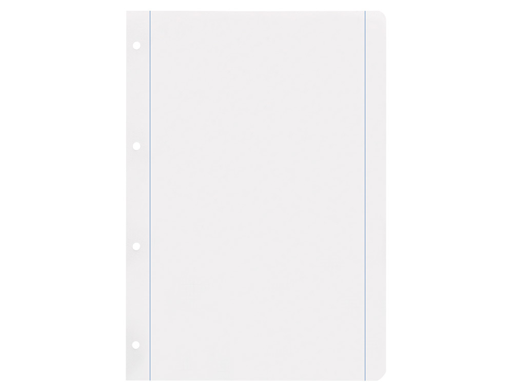 RECAMBIO LIDERPAPEL A4 100 HOJAS 100G/M2 LISO 4 TALADROS DOBLE MARGEN