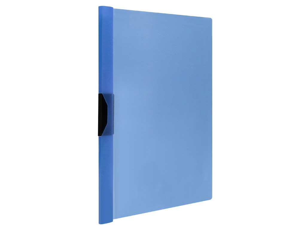 CARPETA LIDERPAPEL DOSSIER PINZA LATERAL 45302 POLIPROPILENO DIN A4 AZUL 30 HOJAS PINZA DESLIZANTE