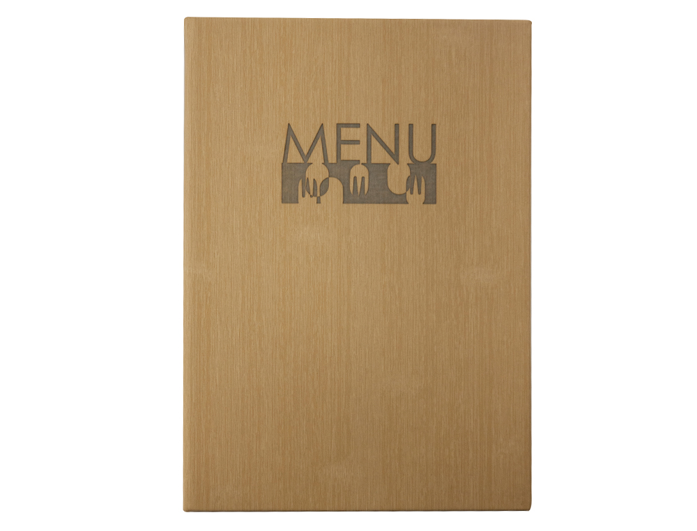 PORTA MENUS LIDERPAPEL PU CON 4 FUNDAS 16,5 X 23,5 CM