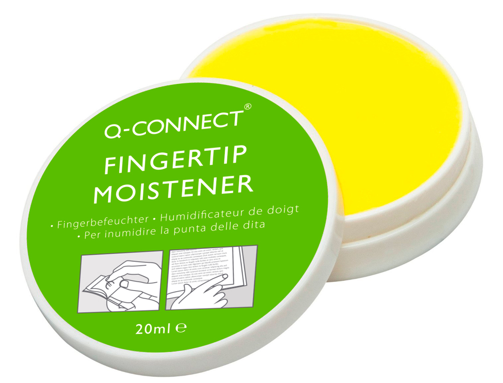 HUMEDECEDOR DE DEDOS Q-CONNECT PARA PASAR PAGINAS Y CONTAR BILLETES ENVASE DE 20 ML