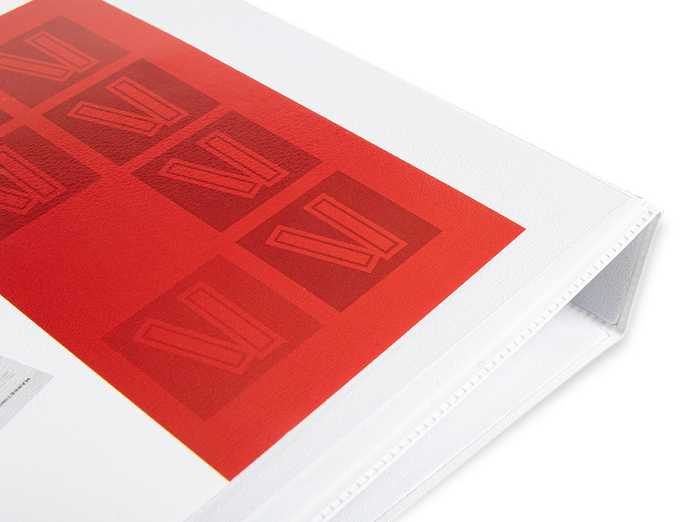 CARPETA CANGURO 4 ANILLAS MIXTAS 55MM LIDERPAPEL A4 PLASTICO COLOR BLANCO