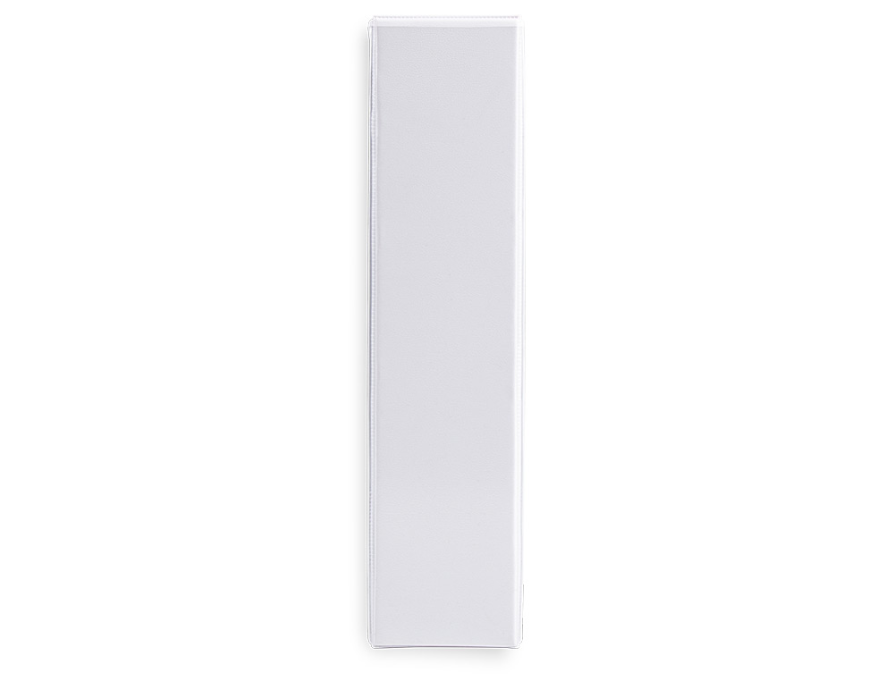 CARPETA CANGURO 4 ANILLAS MIXTAS 55MM LIDERPAPEL A4 PLASTICO COLOR BLANCO