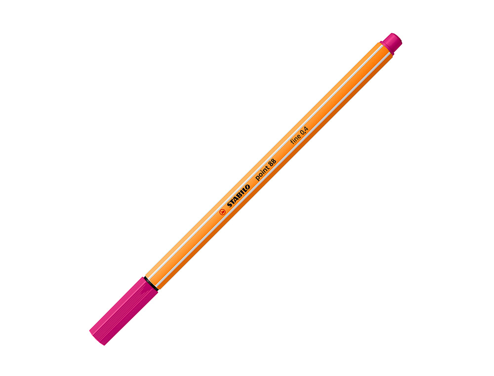 ROTULADOR STABILO PUNTA DE FIB RA POINT 88 ROSA PUNTA FINA 0,4MM