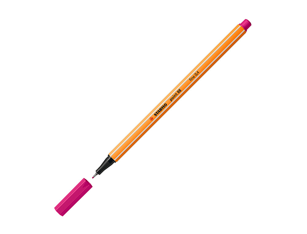 ROTULADOR STABILO PUNTA DE FIB RA POINT 88 ROSA PUNTA FINA 0,4MM
