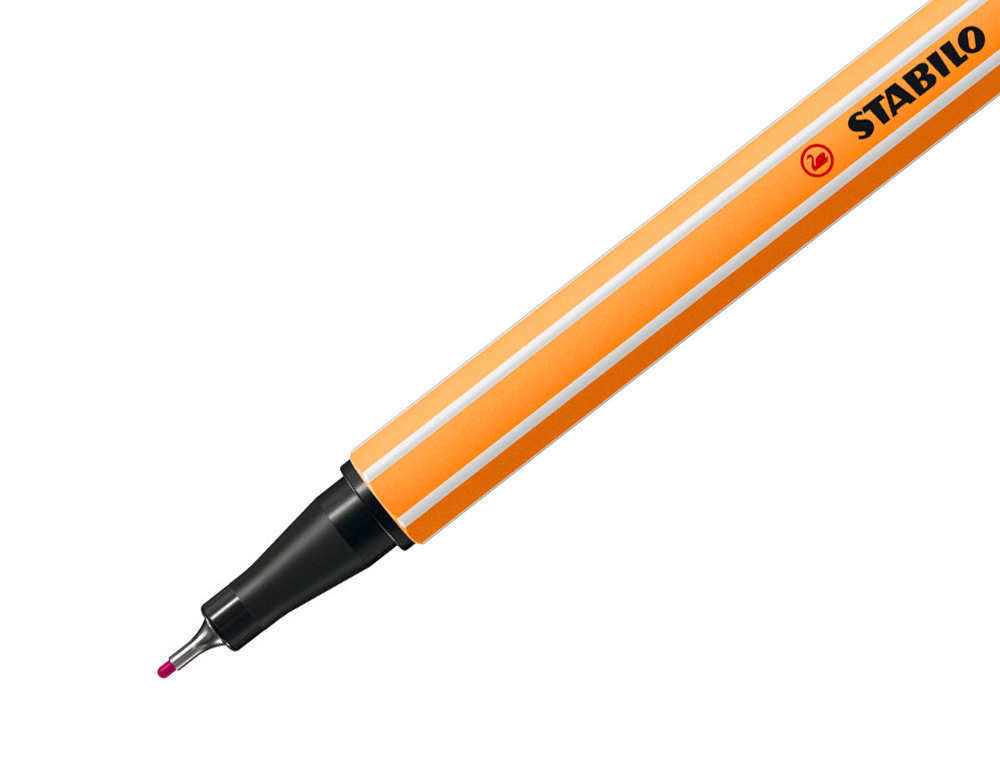 ROTULADOR STABILO PUNTA DE FIB RA POINT 88 ROSA PUNTA FINA 0,4MM