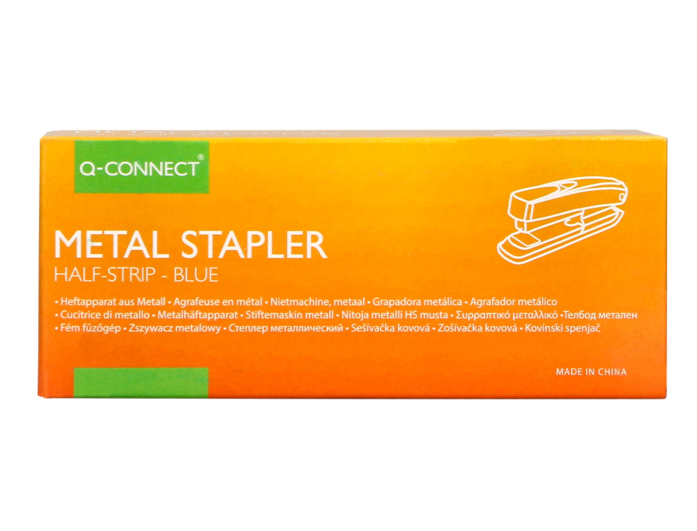 GRAPADORA Q-CONNECT KF02149 METALICA AZUL CAPACIDAD 20 HOJAS