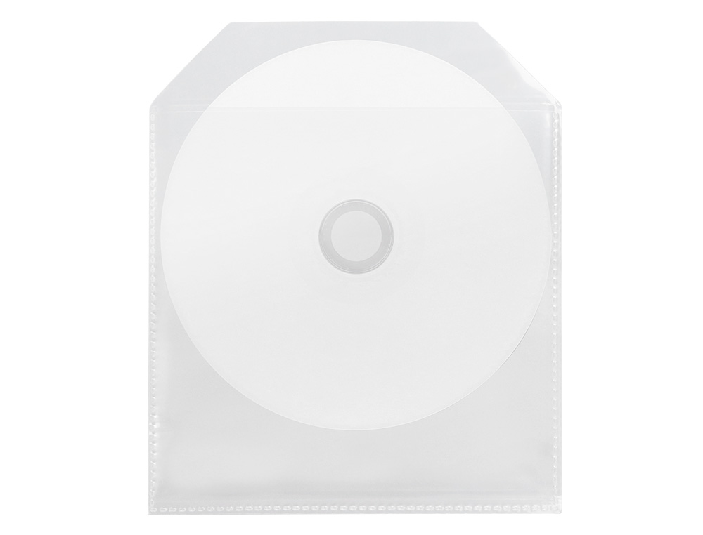 SOBRE PARA CD Q-CONNECT POLIPROPILENO CON SOLAPA -PACK DE 50 UNIDADES