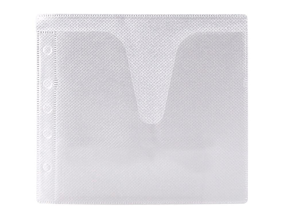 SOBRE PARA 2 CD Q-CONNECT POLIPROPILENO CON SOLAPA MULTITALADRO Y FORRO PROTECTOR-PACK DE 40 UNIDADES
