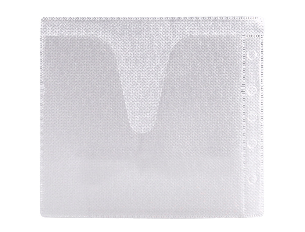 SOBRE PARA 2 CD Q-CONNECT POLIPROPILENO CON SOLAPA MULTITALADRO Y FORRO PROTECTOR-PACK DE 40 UNIDADES