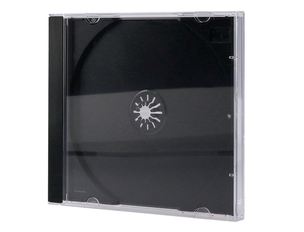 CAJA DE CD Q-CONNECT -CON INTERIOR NEGRO -PACK DE 10 UNIDADES
